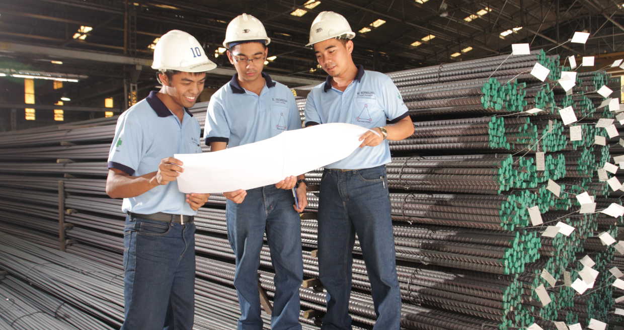 Engineers at Pagasa Steel